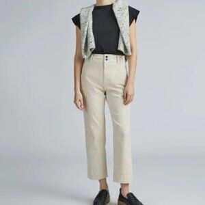 Everlane The Organic Straight-Leg Pant- Pumice Stone- 0